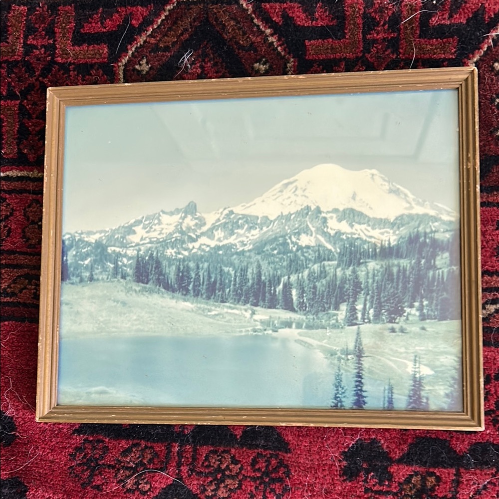 Vintage mountain scenery